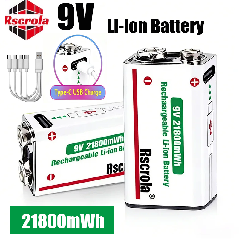 Smoke Detector Interconnected - USB-C Şarj Edilebilir 9V Lityum İyon