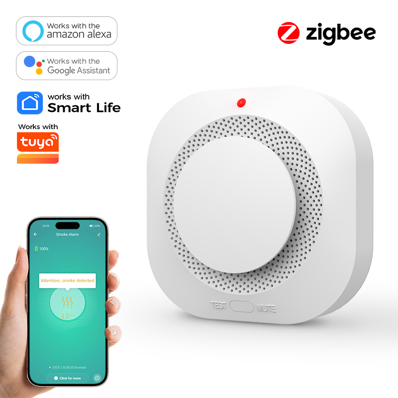 Smoke Detector Interconnected - ZIGBEE Duman Dedektörü Ev Güvenliği -