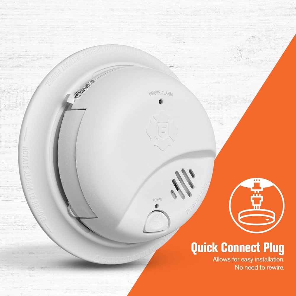 Smoke Detector Interconnected - ABD'den Gönderilen Kablolu Bağlanabilir Duman Alarm