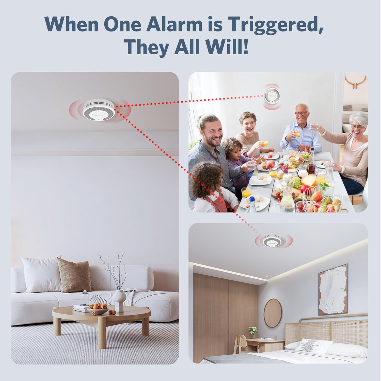 Kablosuz Bağlantılı Tuya Duman - Smoke Detector Interconnected incelemesi ve fiyatı