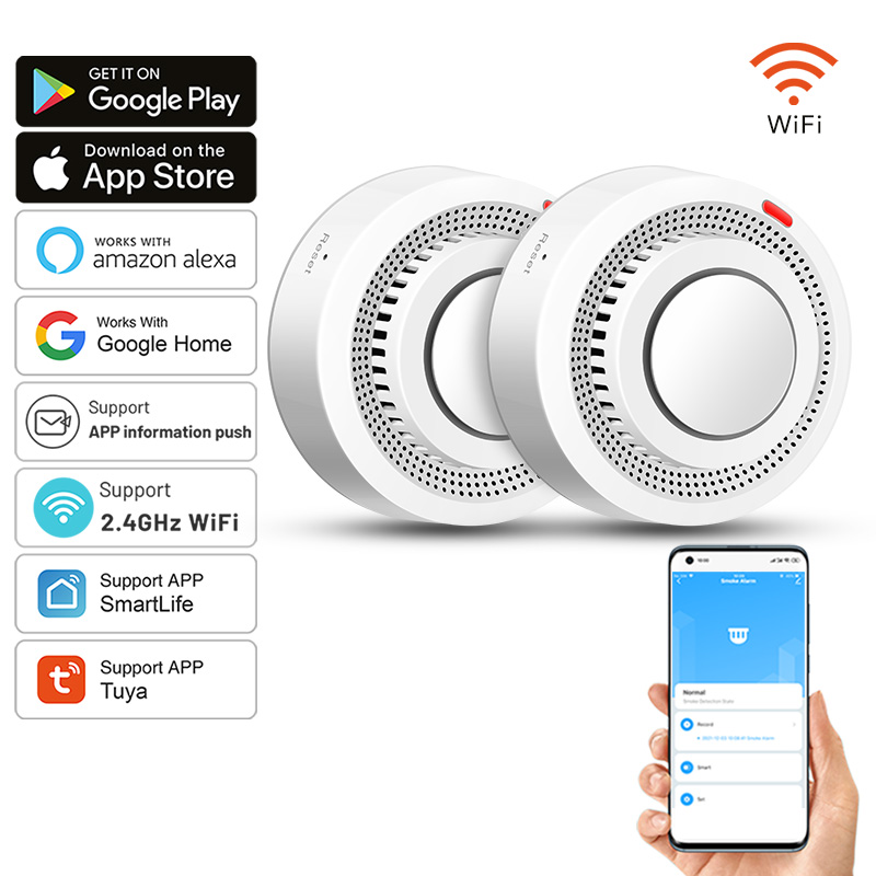 2'li Paket Tuya Akıllı WiFi Du - Smoke Detector Interconnected incelemesi ve fiyatı